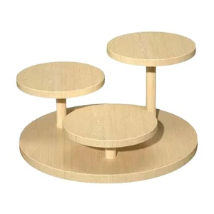 Soporte elevador de exhibición de madera organizador de estante de exhibición de 3 niveles para 7862 - Imagen 1 de 6