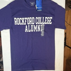 Rockford College Alumni Purple T Shirt Small - Picture 1 of 9