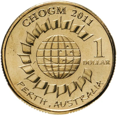 Australia | 1 Dollar Coin | Heads of Government Meeting | KM:1619 | 2011 - Image 1 of 2