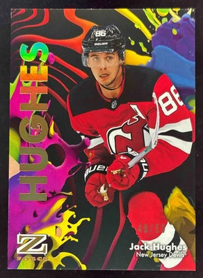 Skybox Metal Universe Z Force Super Rave 2024 #47 de 50 Jack Hughes/50 Foto 1 de 2