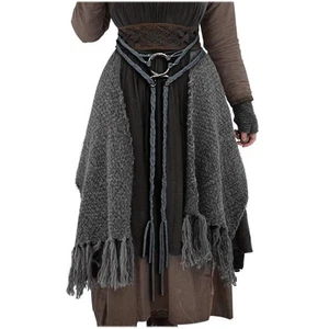 Viking Troll Cross Rope Belt - Medieval Norse Witch Belt for Women (Grey) - Picture 1 of 8