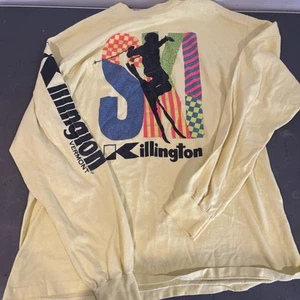 Vtg 80s 90s Killington Vermont Ski Shirt XL Long Sleeve Hanes Single Stitch - Picture 1 of 18