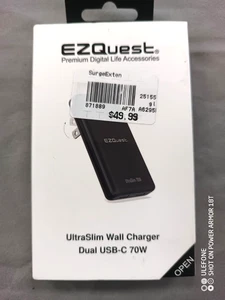 UltraSlim 70W GaN II Dual USB-C PD Wall Charger - Compact Foldable US Wall Pl... - Picture 1 of 1
