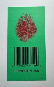 EMEK SOCIAL SYSTEM BARCODE KELLY GREEN VARIANT SILKSCREEN ROCK POSTER HANDBILL - Picture 1 of 1