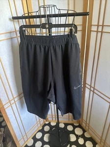 Pantalones Cortos NIKE Dri-Fit Para Hombre Negros Bolsillo con Cremallera Largos Atléticos Rodilla Cónica XXL USADOS EN EXCELENTE ESTADO - Imagen 1 de 20