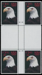 1991, USA BALD EAGLE $2.90, CROSS GUTTER BLOCK, FINISHED DESIGN PROOFS, SC#2540 - Picture 1 of 2