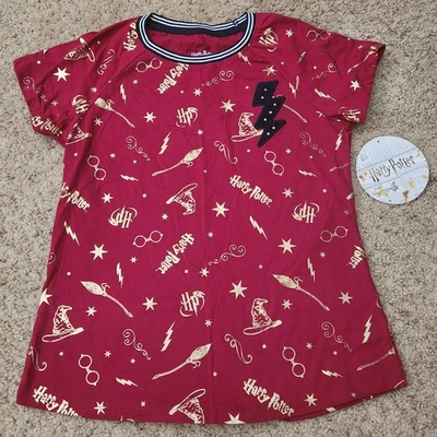 NUEVA Camisa Harry Potter Niñas Arándano Metálico Dorado Gráficos Talla XL (14-16) Foto 1 de 4