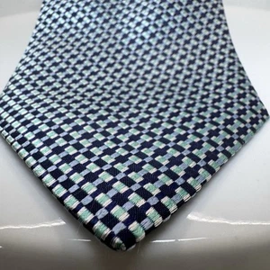 Vintage Brioni geometric checkered Italian silk tie - Picture 1 of 8
