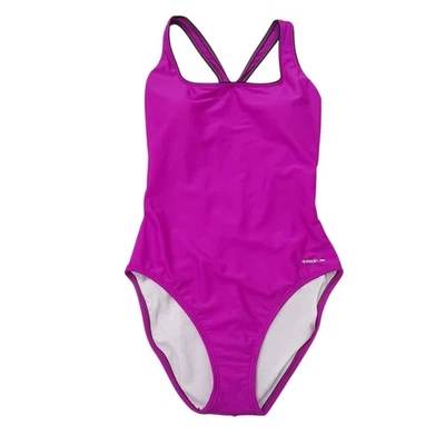 Traje de baño Speedo para mujer 12 orquídeas elásticas de una pieza cómodo playa piscina viaje Foto 1 de 4