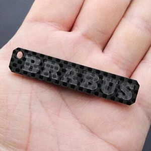MercedesBenz BRABUS 100%Carbon Fiber Automobile motorcycle Keychain Keyring gift - Picture 1 of 17