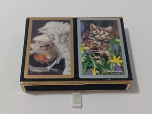 Kongress Spielkarten Kätzchen Katzen 2 Decks Keith Kimerlin Spanien Vintage - Bild 1 von 5