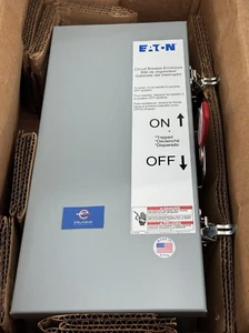 Eaton RGDN100 Circuit Breaker Enclosure 100A 2-3 Pole 600V NEMA 3R *WARRANTY* - Picture 1 of 9