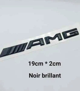New AMG Emblem Trunk Black Gloss Rear Badge for Mercedes C E S SL SLK CLS 2017+ - Bild 1 von 2