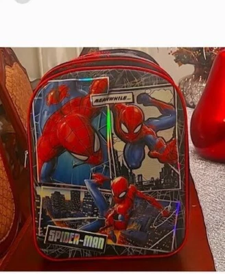 MARVEL SPIDERMAN 16" 3D  Book bag  Boys Kids School 5 years  old or more - Image 1 of 2
