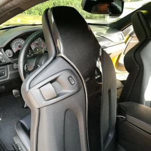 For BMW F80 M3 F82 M4 14+ Carbon Fiber Seat Back Backseat Trim Covers 4 PCS Set - Picture 1 of 12