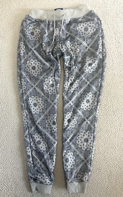 Pantalones deportivos Phat Farm Y2K para hombre pequeños con estampado de bandana gris azul Foto 1 de 4