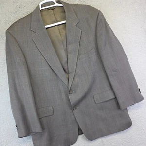 Vintage Palm Beach Blazer Mens 48 Wool Tartan Plaid Preppy Suit Jacket USA - Picture 1 of 15