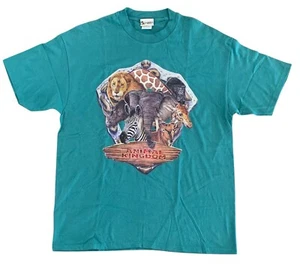 Vintage Walt Disney World Resort Tierreich Grafik TShirt türkis Erwachsene XL - Bild 1 von 7