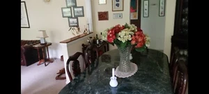 Magnificent Solid Malaysian Green Marble Dining Table Top. Seats up to 8 persons - Picture 1 of 4