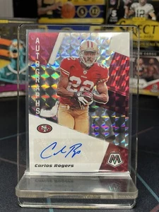 Carlos Rogers 2020 Mosaic Autograph #AM10 49ers Redskins - Picture 1 of 2