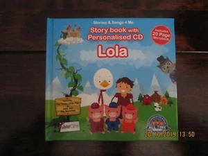 STORY BOOK WITH PERSONALISED CD LOLA new - Picture 1 of 1