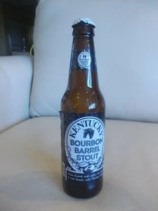 Empty KENTUCKY BOURBON BARREL STOUT Bottle, Brewed With Haitian Coffee - Picture 1 of 11