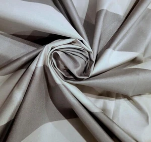 Ralph Lauren X Sunbrella Sterling Silver/Gray Stripe Twill Outdoor Fabric-5 YDS - Picture 1 of 8