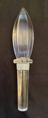 Botella de toalla tapón de vino cristal de plomo delantero hecho en Austria 6" usado en excelente estado Foto 1 de 4