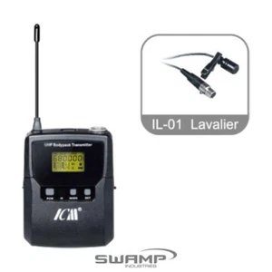 ICM IU-B10 Bodypack Transmitter including Lavalier Mic and Headset Microphone - Picture 1 of 1