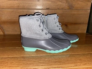 Botas de lluvia Sperry para mujer de agua salada gris y verde azulado talla 4 - Imagen 1 de 8