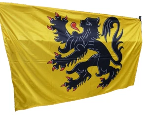Flandern Flagge Vlaamse Leeuw Flämischer Löwe 146x87 cm Polyester 2 Metallringe - Bild 1 von 2