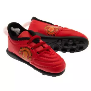 Manchester United FC Mini Fußballschuhe Aufhänger offiziell NEU & VERSIEGELT UK LAGER - Bild 1 von 3