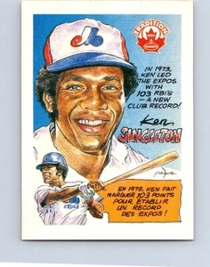VINTAGE BASEBALL CARD NABISCO 1992 MONTREAL EXPOS KEN SINGLETON NO432 - Picture 1 of 2