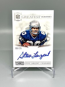 2017 National Treasures NFL Greatest Signatures Auto Steve Largent /25 SSP