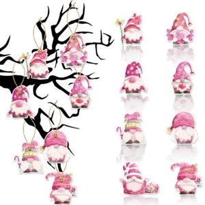 24pcs Pink Christmas Paper Ornaments Christmas Tree Decoration Xmas Decor - Picture 1 of 11