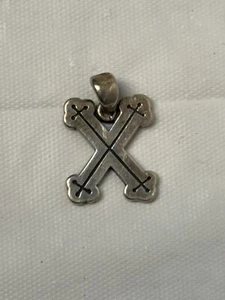 Ciondolo x croce criss argento sterling firmato James Avery vintage - Foto 1 di 5