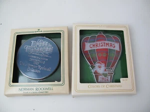 1983 Norman Rockwell 4th In Series Hallmark Keepsake Christmas Ornament + 1982 - Photo 1/9