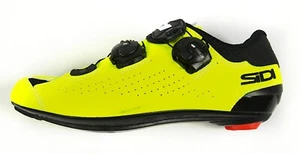 Ex Display Sidi Genius 10 Road Shoes Black/Yellow Fluo EUR 39/UK 6 SRP £250 - Picture 1 of 8