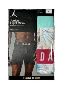 New in Box NIKE men's $38 JORDAN FLIGHT 2 pack Boxer Briefs Shorts size Large - Picture 1 of 3