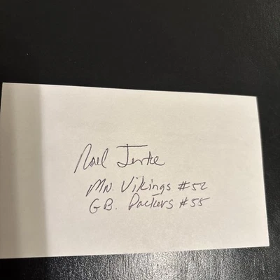 Noel Jenke (MN) 2X All-Big 10 LB, ‘71 Minnesota Vikings, Falcons & Packers D.’20 - Image 1 of 3