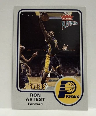 Baloncesto Fleer Platinum 2002-03 - Ron Artest #5 Indiana Pacers Foto 1 de 2