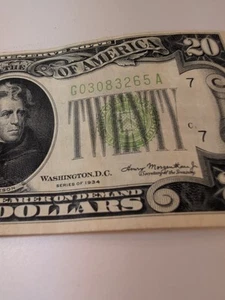 Billete de 20 dólares de 1934 de la Reserva Federal de Chicago G03083265A - Imagen 1 de 13