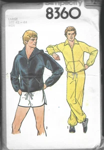 Vintage Simplicity Pattern #8360-Men's Jacket-Pants-Shorts in Size Large (42-44) - Picture 1 of 1