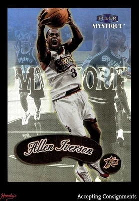 1999-00 Fleer Mystique Gold #1 Allen Iverson 76ERS - Image 1 of 2