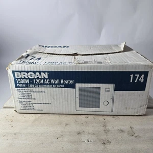 Broan 174 750/1500W 120/240V Built in Wall Heater Thermostat White NIB - Picture 1 of 4