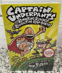 Captain Underpants 10 Books Collection Box Set by Dav Pilkey Paperback - Picture 1 of 6