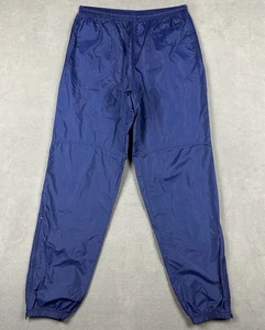 Vintage Nike Pants Mens MediumBlue Track Swoosh Windbreaker Relaxed Fit Y2K FAIR - Picture 1 of 9
