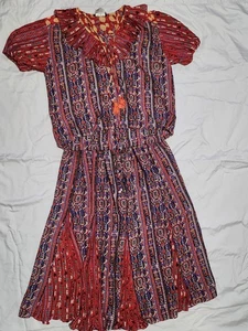 Vintage 80er Diane Freis 2 teiliges Rock Set Georgette One Size Boho - Bild 1 von 9