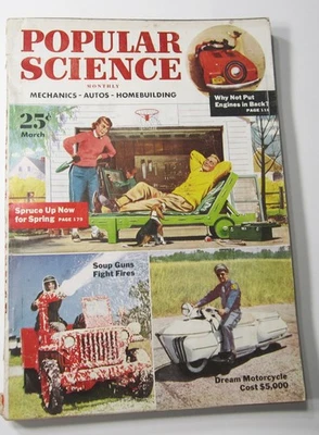 Popular Science March 1953 Magazine Good Grade Vintage 1940s 75th Anniversary  - Image 1 of 2