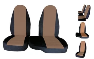 Seat Cover Fit for 1998-2003 Ranger Black & Tan Front 60/40 High Back Bench  - Picture 1 of 5